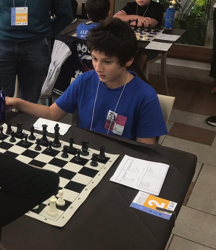 Lorenzo Dago 15°, e imbattuto, al Campionato Italiano u12 di scacchi!